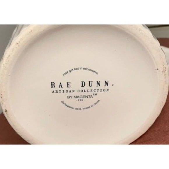 Rae Dunn - "Enjoy" Coffee Mug Pottery Cream Ivory Artesian Collection - Picture 4 of 6